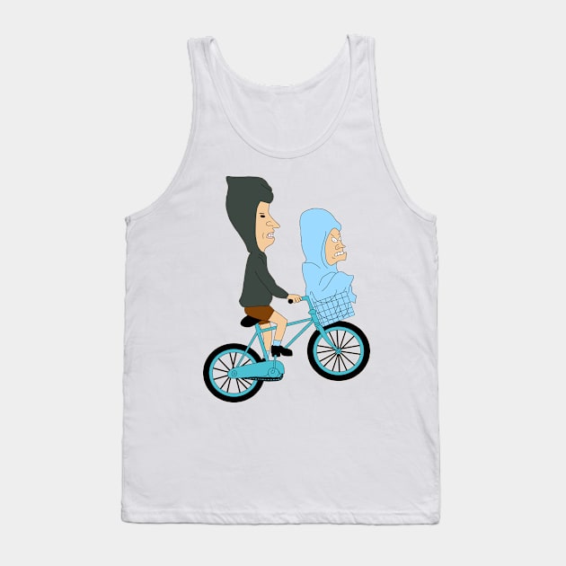 Beavis Butthead And Bike Tank Top by Comicollogy